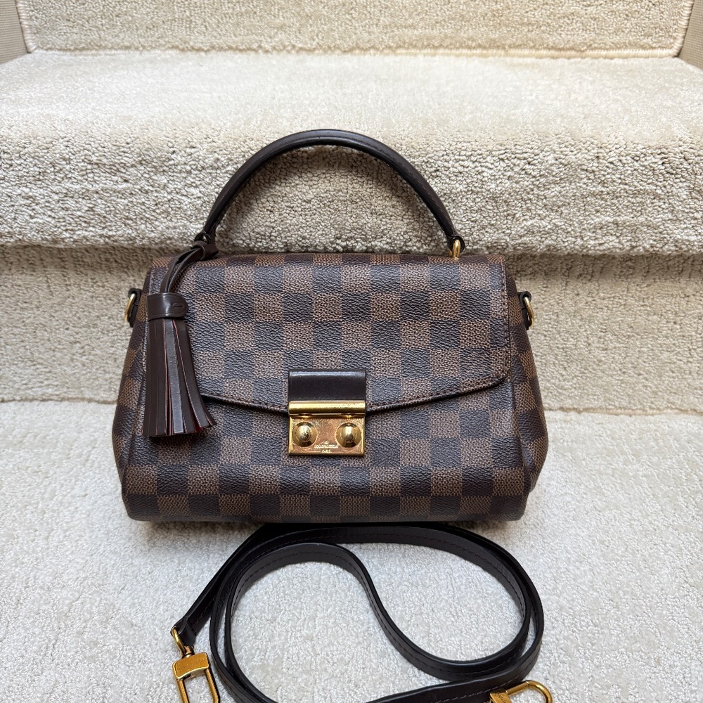 Louis Vuitton Damier Ebene Croisette Bag